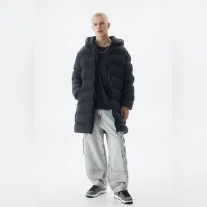 Long thermo-sealed puffer jacket